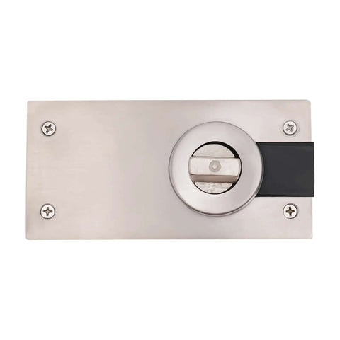 Beefy Hidden Door Hinges With 360 Degree Pivot for Secret Doors, silver finish, close-up view of smooth quiet rotation hardware