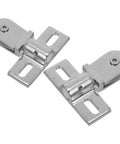 Heavy Duty Zinc Alloy Door Pivot Hinges For Glass Shower Doors With Silver Finish Easy Install Bidirectional Swing Secure And Stable