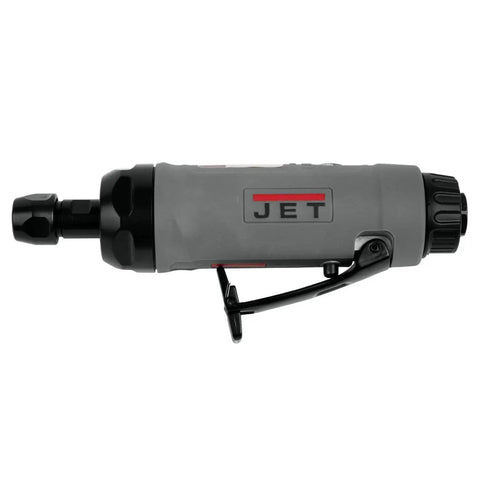 Quarter Inch Straight Die Grinder With Composite Housing, 22000 RPM, Lockoff Safety Switch, Quiet Muffler System, Lightweight Yet Built Tough Tool, Industrial Bearings, Rear Exhaust For Smooth Operation