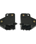 Solid Build Headlight Bracket Retainer Supports For Tesla Model S 2016 Through 2020 black plastic pair front lamp support brackets