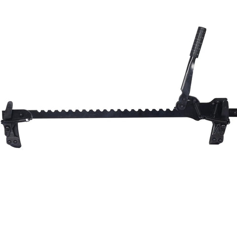 Heavy Duty Fence Stretcher And Wire Splicer Tool For Quick Tightening Of Barbed And Smooth Fences, black steel tool, side view