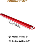 Kick Up Your Loading Game With Rock Solid Steel Forklift Fork Extensions 72 Inch Long dimensions showing outer width of 5 inches.