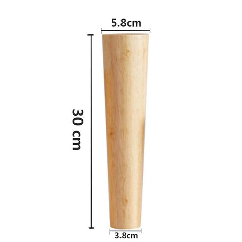 Set Of 4 Tapered Table Legs 30 Cm With Mounting Plates And Screws For Sofas Chairs Cabinets And Tea Tables Includes Floor Pads Easy Install And Sturdy No Wobble Stable Style Upgrade For Any Furniture shown as single tapered leg with dimensions