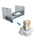 4x4 Galvanized Post Base Anchor For Wood To Concrete, Adjustable Post Mount With 1 Inch Standoff, Quick Install For Deck