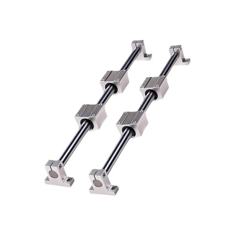 Top Tier High Precision Linear Guide Rail Kit With 4pcs SCS16UU Bearing Blocks, Sk16 Shaft Supports, And Two Durable 16mm Optical Axis Rods For Smooth 3D Printer And CNC Machine Moves That Feel Just Right, shown with 16mm rods