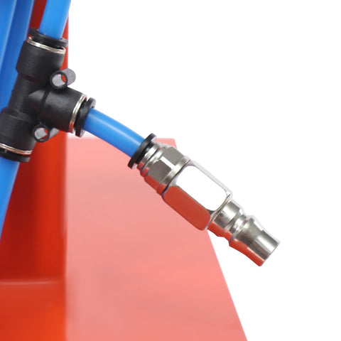 2 In 1 Pneumatic Shovel Brake Pad Riveting Machine With Tool Kit Case For Automotive Construction Shipbuilding And Aircraft Maintenance Fast Cutting And Riveting