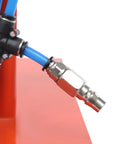 Close-up of connector on Heavy Duty 2 In 1 Pneumatic Brake Shoe Repair Tool With Pressure Gauge Shovel Cutting And Riveting Machine
