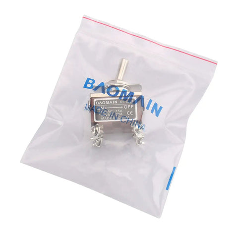 1 Pack Toggle Switch RT1221 DPST 4 Pin On Off 15A At 250V AC And 20A At 125V AC 12 Millimeter Mounting Hole Screw Terminal in bag