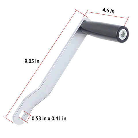 Upgraded Universal Winch Handle With Comfort Grip For Trailer Winches Marine Equipment And Sailboats Easy To Install side view