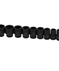 Fresh Nine Piece Deep Impact Wrench Socket Kit For Tough Auto Jobs With High Torque Rating And Etched Size Markings For Quick Easy Grip On Cars And Trucks Today, 9 black deep impact sockets