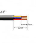 Diagram of IP68 Outdoor Junction Box Waterproof Connector wire size 0.5-2.5mm² with stripping length details