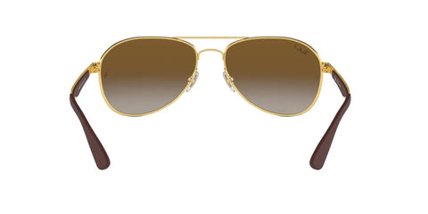 Unisex Aviator Sunglasses With Gold Frames And Polarized Light Grey Gradient Brown Lenses 58 mm RX Ready Case Included