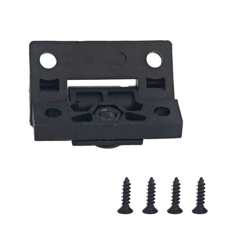 4 pack adjustable torque hinge set with plastic position control for cabinets access panels enclosures industrial equipment black finish