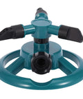 3 Nozzle 360 Degree Circular Rotating Garden Sprinkler For Lawn And Yard, Automatic Irrigation System, top view