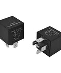 12V 5 Pin Fuel Pump Relay for Ford F-150, Explorer, Expedition, Transit - Heavy-Duty Automotive Relay Pack for a Stable Ride-Ready Electrical System, Fast Start, 40A Load, 2 Pack OE Style Replacement, two black relays