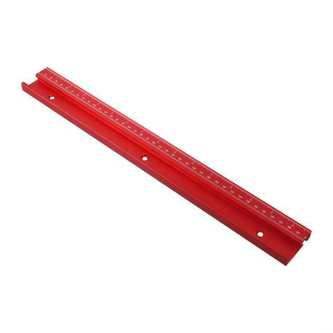 45 Type T Slot Aluminum Miter Track For Router Tables And Saws, sliding jig fixture, red aluminum track with precise measurements