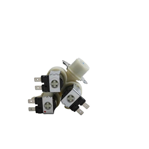 Pro Grade Smart Washing Machine Water Inlet Valve AC 220V With Dope Precise Water Control And Electromagnetic Smart Opening And Closing For Stable Drum Fill, Adjustable Hot And Cold Inflow To Prevent Overflow And Underfill., 3-way solenoid valve with metal terminals