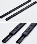 Heavy Duty Steel Ball Bearing Drawer Slides Pair Soft Close Kitchen Cabinet Hardware Zero Slam Overload Protection tough steel tracks