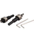 18.2mm Hole Saw Set With 66mm Long HSS Spring Loaded For Clean Cuts, 13mm Cutting Depth, 2-Pack Hole Saws With Hex Wrenches