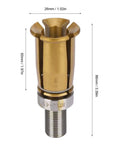 45 Degree External Thread Pull Claw With Position Holding Function For CNC Spindle And Tool Changer, A Real Workhorse Clamp Built To Last, Wear Resistant Spindle Grabber For Precise Machining, Easy Install And Smooth Changeover. BT40 45° gold pull claw, 86mm long, M16x1.5 thread
