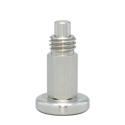Badass Spring Plunger With Fine Thread M10x1 And Coarse Thread M8 Index Bolt Pin Screw featuring a durable steel design for heavy machinery use.