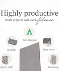 Faux Stone Peel And Stick Wall Panels 11.5 Inch By 23.5 Inch Pack Of 10 Realistic Textured Stone Look Lightweight and Flexible features
