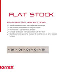 Pro Grade Precision Ground Flat Stock For Intricate Projects Two Inch Wide One Eighth Inch Thick Eighteen Inch Long O One Tool Steel Durable Stock For DIYers And Pros 54006 image with specifications and Starrett logo