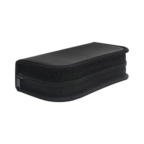 Black storage case for 151 Piece Watch Repair Tools Kit With Spring Bar Pins, Case Back Opener And Band Tools For Watchmakers