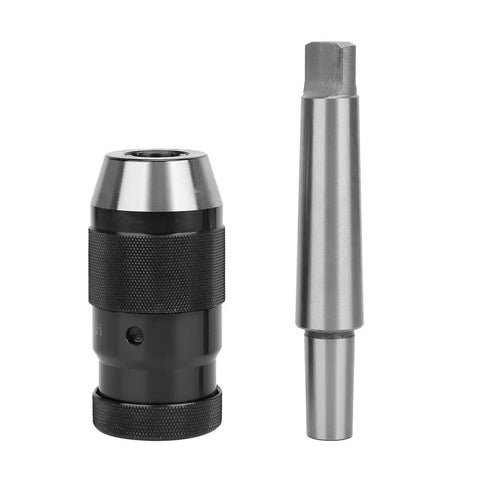 Self Tightening Lathe Drill Chuck 16mm B18 With MT3 Connecting Rod Heavy Duty Taper Fixture for Machinists and Metalworking Pros