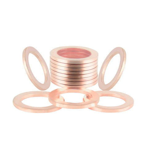 Heavy Duty Magnetic Oil Drain Plug With Gasket Set Captures Metal Debris To Curb Engine Wear And Extend Oil Life For Universal Fits, copper washers