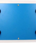 Built Tough Abs Plastic Electronic Junction Box Featuring Dust Resistant Panels And Zero Hassle Interior Routing For Diy Circuit Assemblies And Wire Management Seven By Five Inch Blue Model back view showing four grommets.