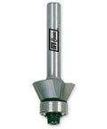 22 Degree Bevel Laminate Trim Router Bit With Shielded Ball Bearing, Carbide Cutter, 1/4 Inch Shank, Double Fluted, Diamond Honed