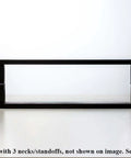 60 Inch Long Modern Matte Black Stainless Steel Door Handles And Front Door Pulls, flat rectangle bar design.