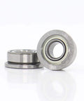 Top Notch F684 ZZ Flanged Ball Bearings 4X9X4mm ABEC-1 Quality Set Of Ten showing two robust sealed bearings.