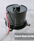 Beef Up Your RV Vent With This 12 Inch Fan Blade And Screen 1200 CFM High Airflow Motor Assembly For Quiet Roof Vent Repair Replacement Kit Fits Most Standard RV Fans Easy Install classic black motor close-up