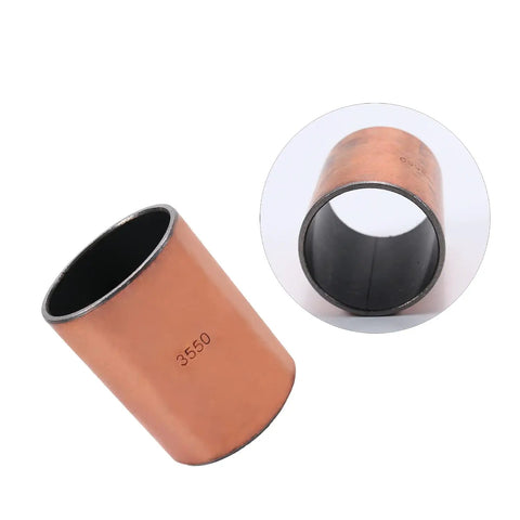 35 Millimeter Bore 39 Millimeter OD 50 Millimeter Length Sleeve Bearing Heavy Duty Oilless Bushing Bronze Sintered Core visible.