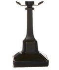 Durable base of Nouveau Tiffany Style Mini Table Lamp With Real Stained Glass 84 Glass Cuts Multicolor Moroccan Amber Glow