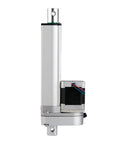 Nema17 Stepper Motor Driven Linear Actuator With DC Electric Push Rod, aluminum, compact design for industrial automation tasks.