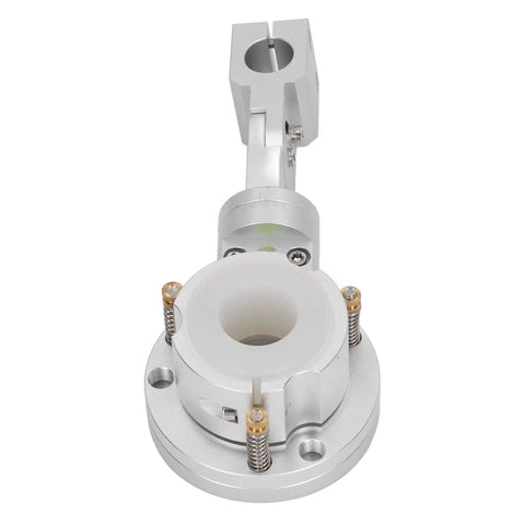 35Mm Collision Fixture Clamp For Cnc Cutting Machine With 25Mm Lifting Rod Tool Holder, aluminum frame, nylon sleeve, top view.