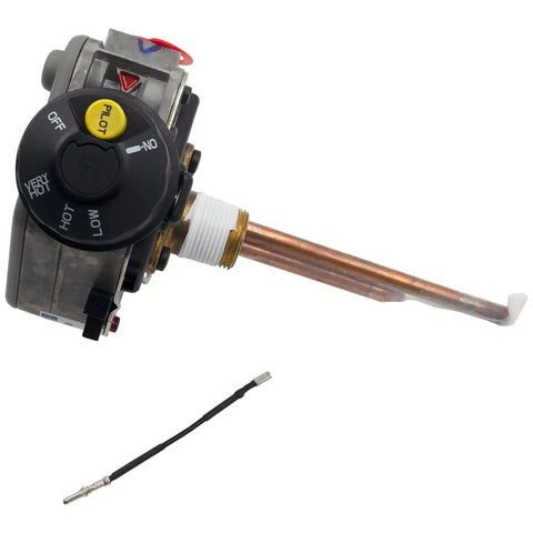 Water Heater Gas Control Thermostat NG Natural Gas Replacement Part DIY Friendly with AP16313 Pilot Adapter shown in detail