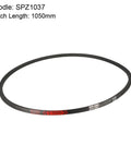 SPZ1037 Drive V Belt 1037MM Pitch Length Industrial Rubber Transmission Belt smooth rubber construction for machinery use