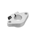 Four Pack SHF16 Linear Motion Rail Supports for 16mm Diameter Guides with Mounting Brackets, close-up view, made of bearing steel.