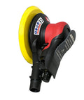 Palm Sanding Powerhouse With Central Vacuum 11000 RPM Orbital Sander Featuring Anti Vibration Air Motor in red and black