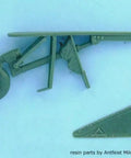 1/32 Focke-Wulf FW 190 D-9 Tail Wheel Detail Set, Resin 7-Piece Upgrade for Hasegawa Aircraft Kits, tail wheel part