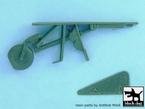 1/32 Focke-Wulf FW 190 D-9 Tail Wheel Detail Set, Resin 7-Piece Upgrade for Hasegawa Aircraft Kits, tail wheel part