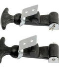 Heavy Duty Hood Hold Latch Kit 2 Pack with Galvanized Steel Hardware and T-Handle Grip for Easy Installation