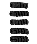 High Performance Bike Cable Sleeve Kit With Rubber Housing Covers For 4 To 5mm Lines Plus Anti Friction Spiral Design Protects Road And Mountain Bikes From Wear Daily, 5 black rubber sleeves