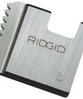 Pro 3/4 Inch NPSM Alloy Pipe Threader Die For Hand Tappers close-up view of RIDGID steel cutting die with jagged edges.