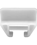 White Drawer Guide Kit Fits 21/32 X 1-1/8 Inch Rolled Edge Metal Tracks plastic clip for stabilizing drawer slides