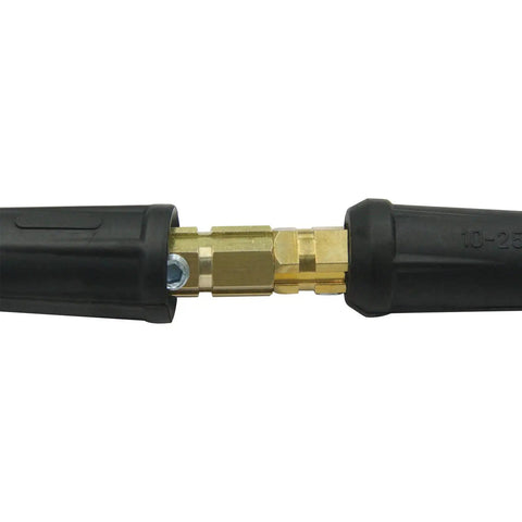 Dinse-Style Welding Cable Quick Connectors Pair For 100 Amp To 200 Amp, Fits #6 To #4 Wires (16–25 Sq Mm), 2-Pack With Accessories